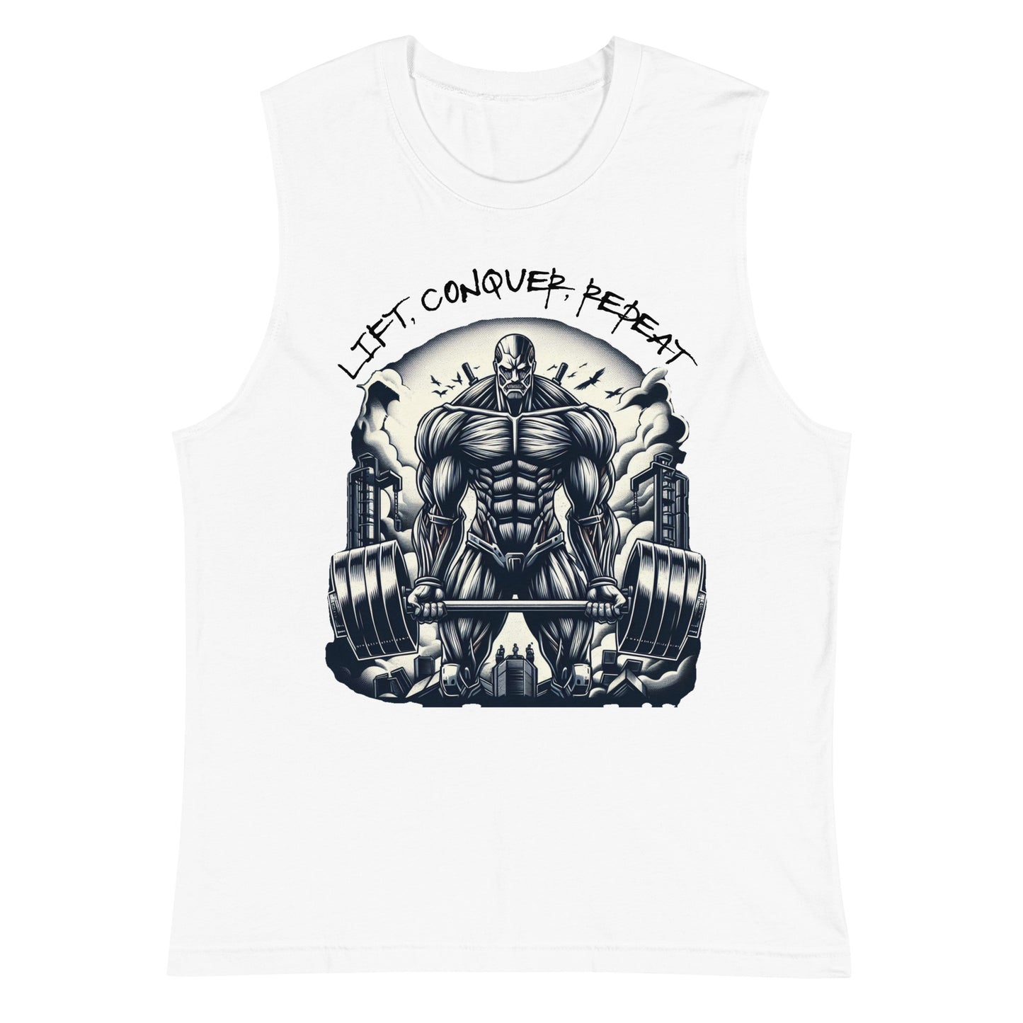 AOT workout shirt - Lift, Conquer, Repeat
