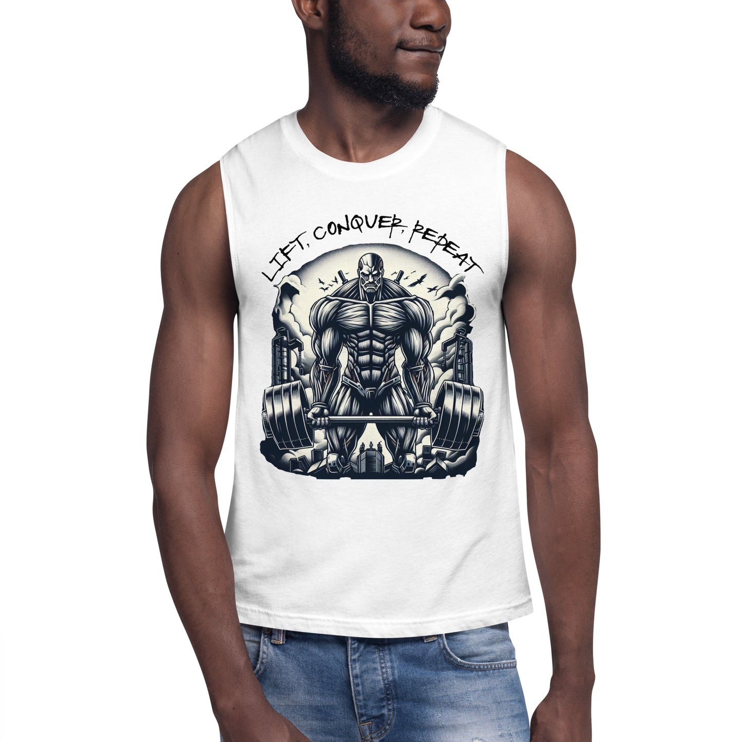 AOT workout shirt - Lift, Conquer, Repeat