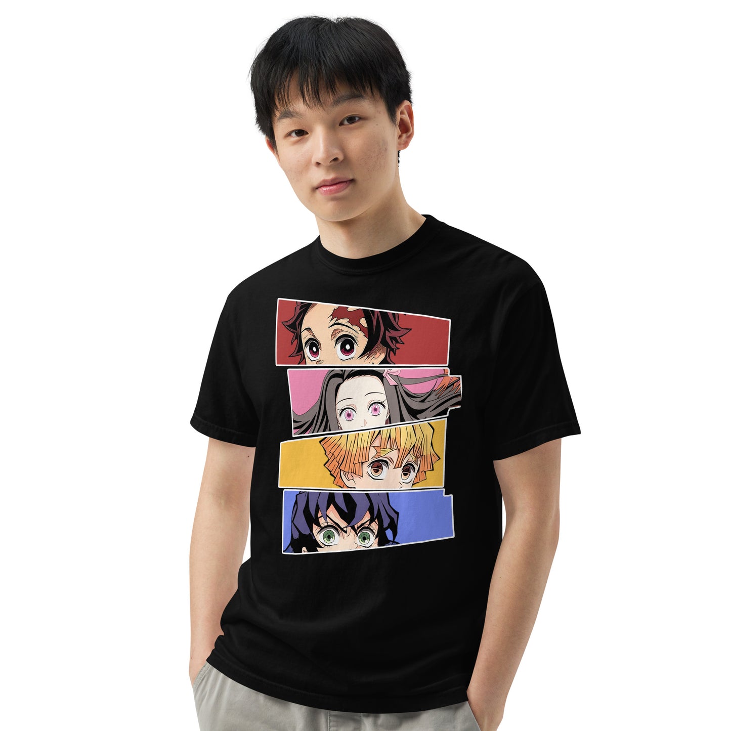 Demon Slayer Graphic Tee - Tanjiro, Nezuko, Zenitsu, Inosuke.