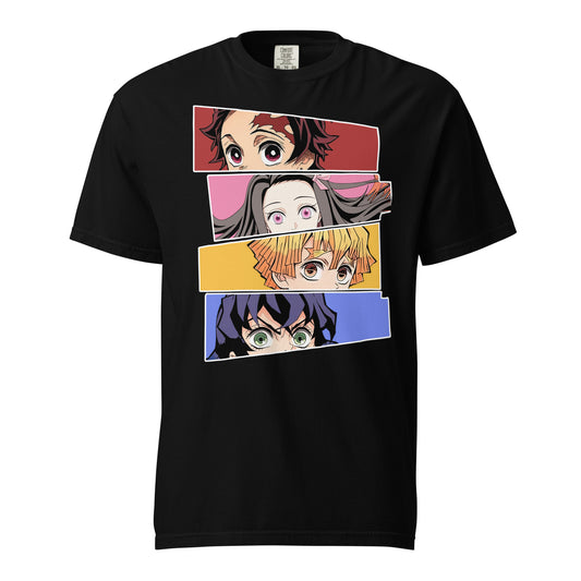 Demon Slayer Graphic Tee - Tanjiro, Nezuko, Zenitsu, Inosuke.
