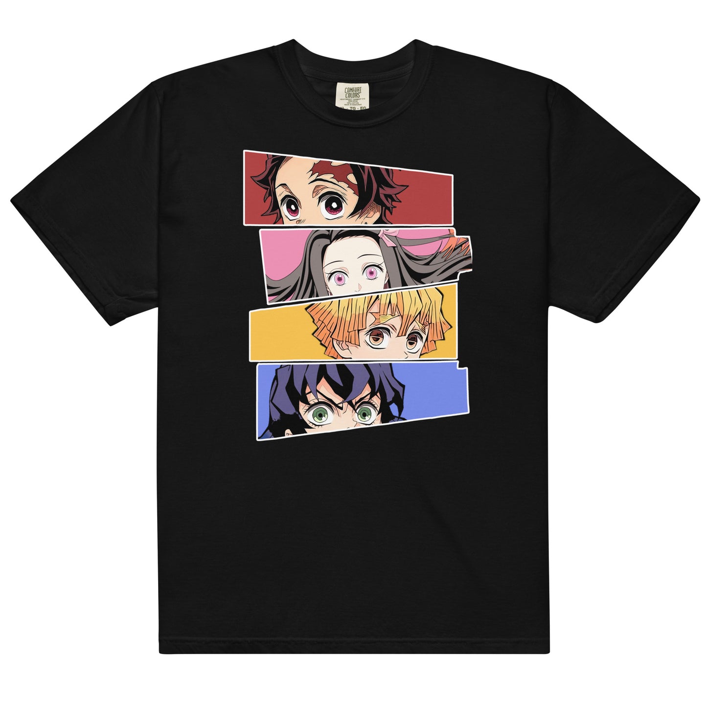 Demon Slayer Graphic Tee - Tanjiro, Nezuko, Zenitsu, Inosuke.